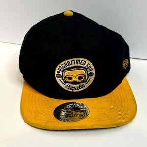 Funko Star Wars Men's Cap Black Yellow Programmed For Etiquette Snapback Hat